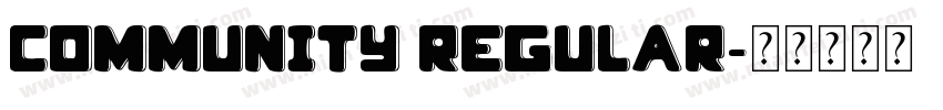 community Regular字体转换